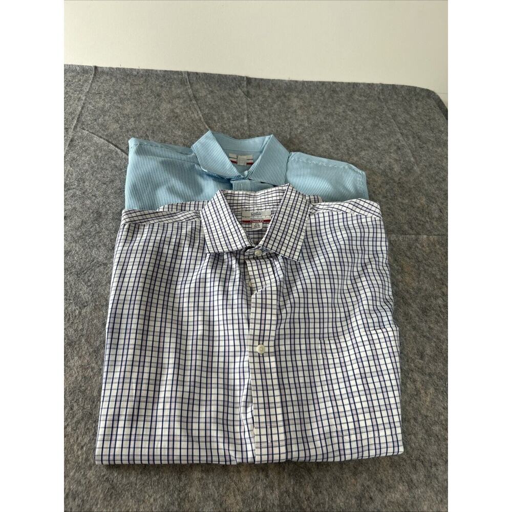 Croft & Barrow MenEasy Care Classic Fit Button Up Shirt Size 17 1/2 34/35 Lotof2